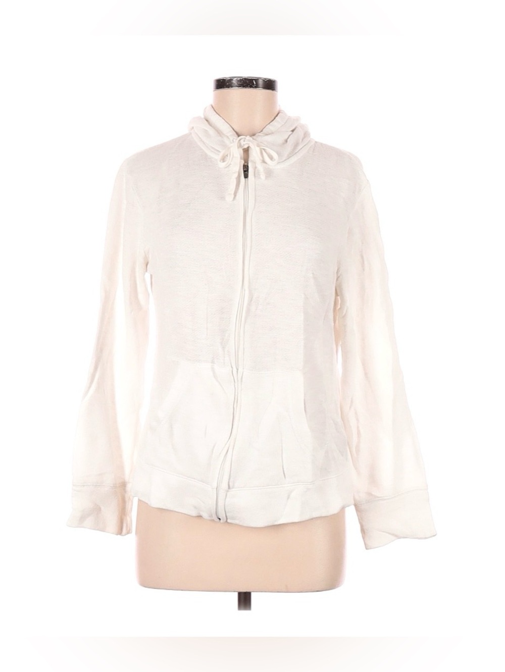 MERONA White Zip Hoodie with Hood
